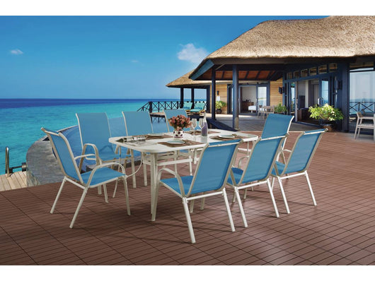 Salotto da giardino in textilene" Cordoba XL 180" - "Phoenix"- Blu