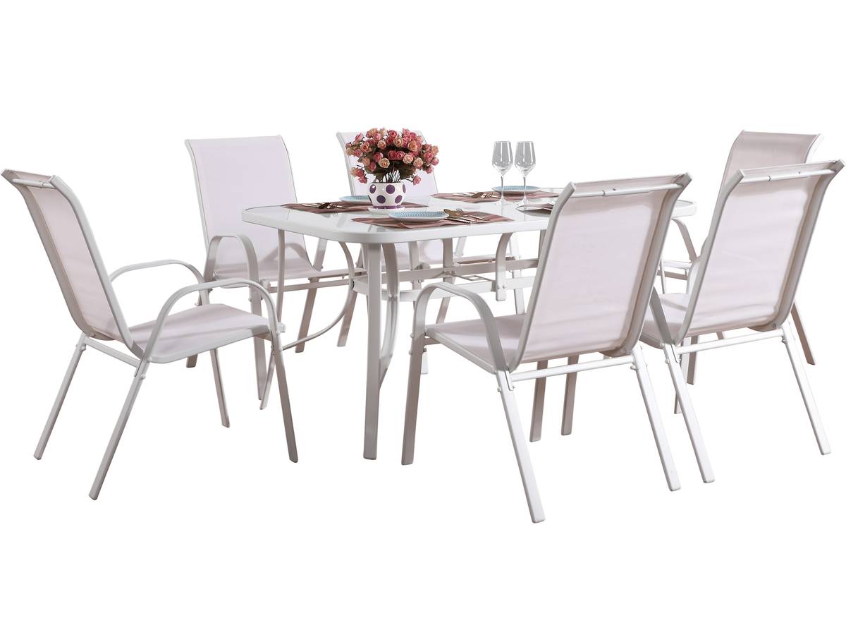 Salotto da giardino in textilene" Cordoba" - Phoenix -Ecru