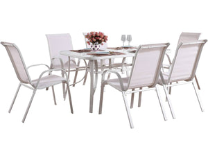 Salotto da giardino in textilene" Cordoba" - Phoenix -Ecru