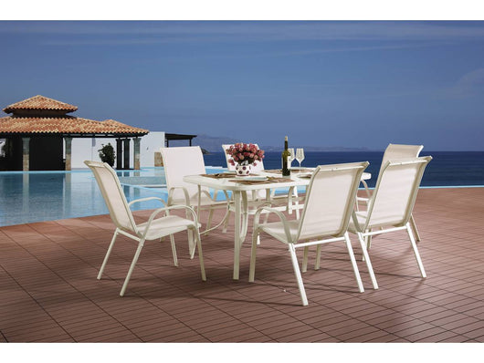 Salotto da giardino in textilene" Cordoba" - Phoenix -Ecru