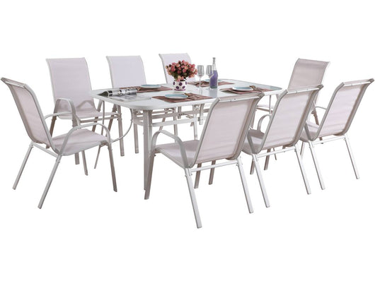 Salotto da giardino in textilene" Cordoba XL 180" - Phoenix -Ecru