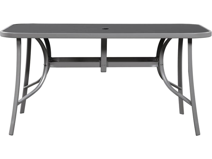 Set di mobili da giardino Textilene "cordoba + Porto" 6 persone grigio scuro