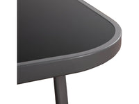 Set di mobili da giardino in textilene "cordoba + Porto" 8 persone grigio chiaro