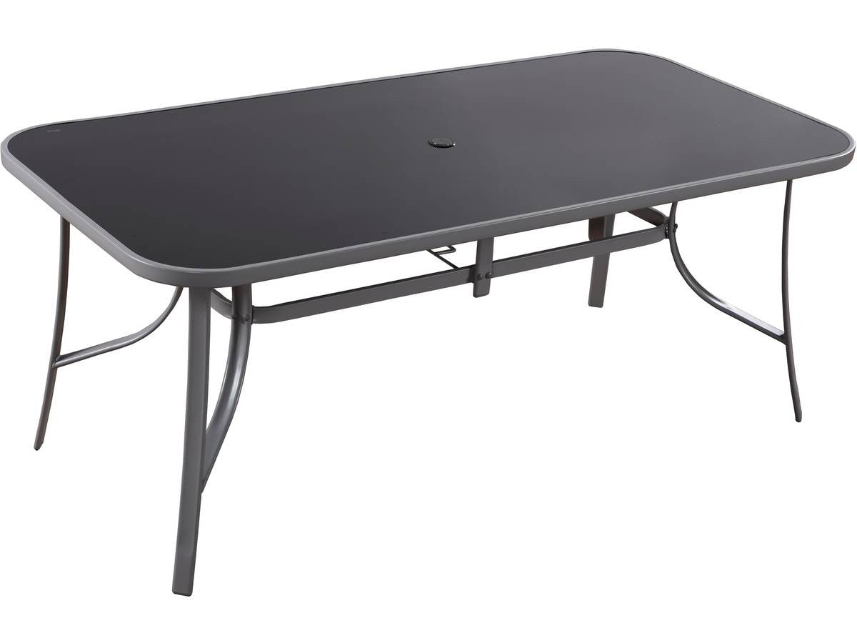 Set di mobili da giardino in textilene "cordoba + Porto" 8 persone grigio chiaro