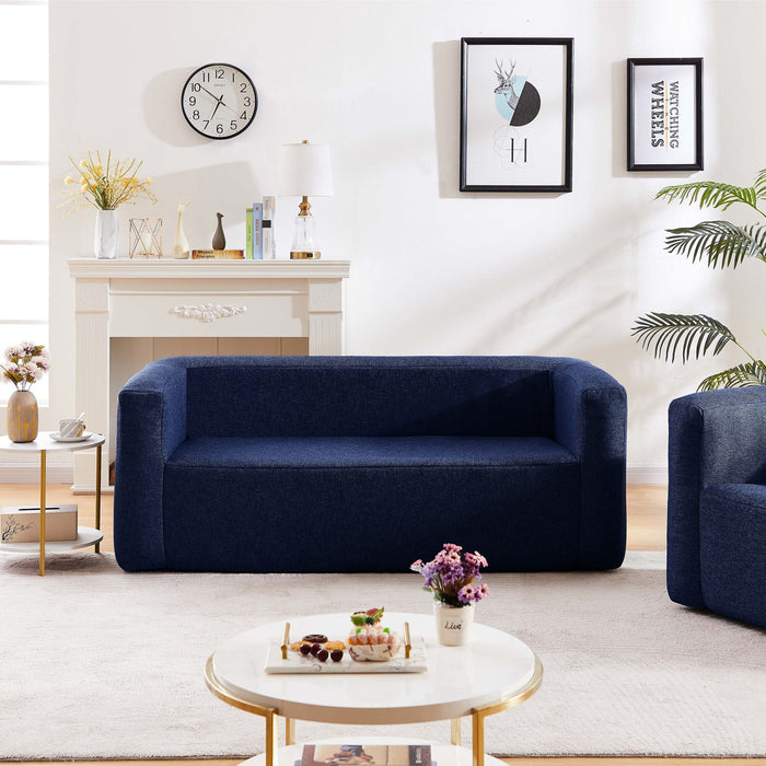 Salotto gonfiabile 5 posti - Terracotta - Interno ed esterno - Blu