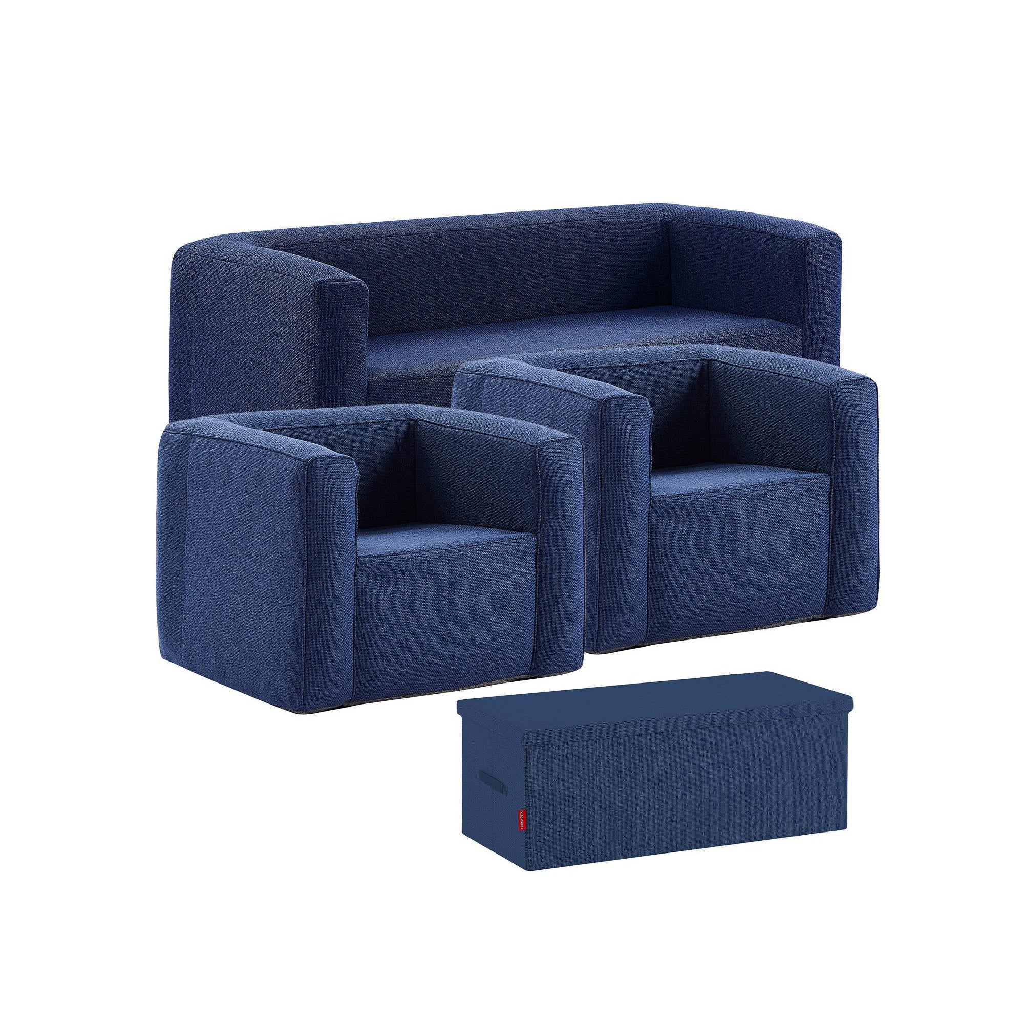 Salotto gonfiabile 5 posti - Terracotta - Interno ed esterno - Blu