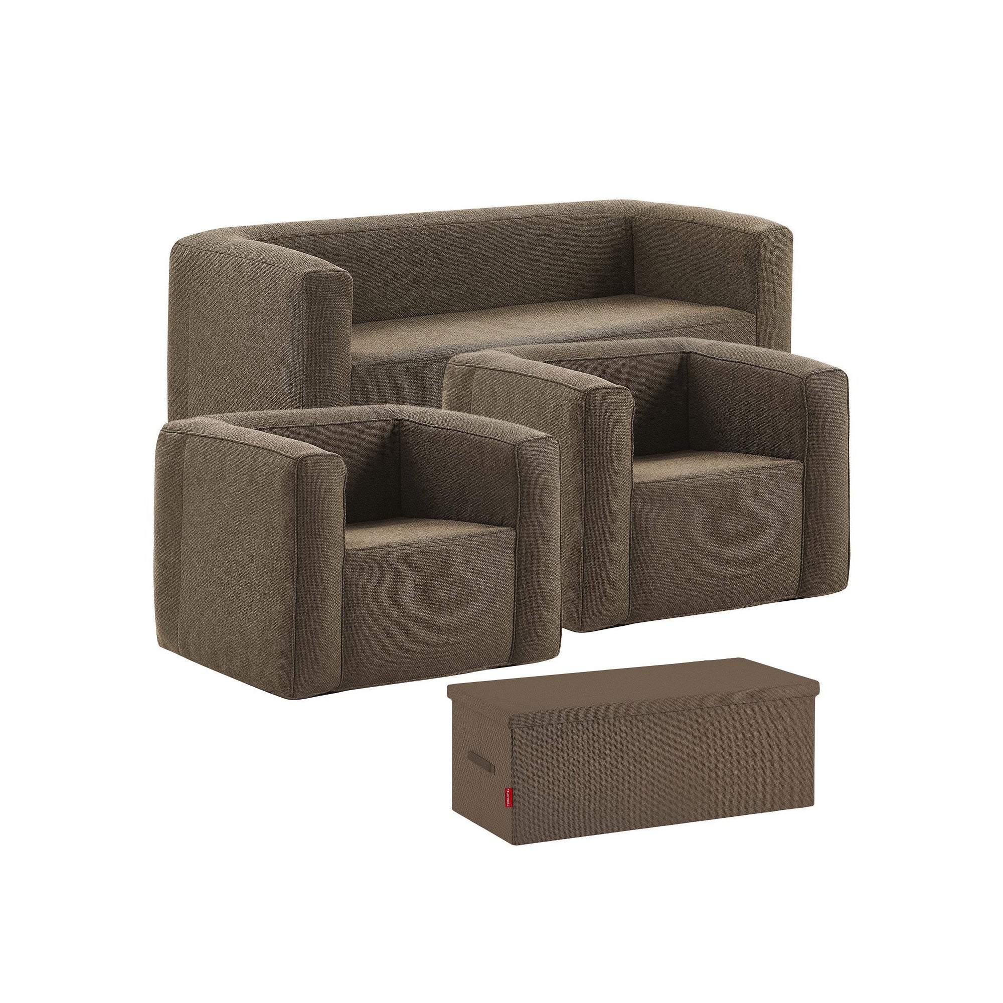 Salotto gonfiabile a 5 posti - Terracotta - Interno ed esterno - Cammello