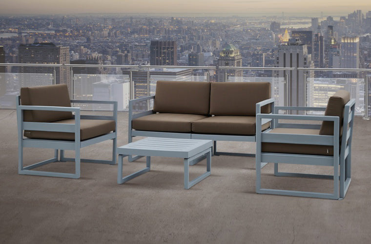 Salottino industry da esterno Grigio azzuro, ZZNLF6160