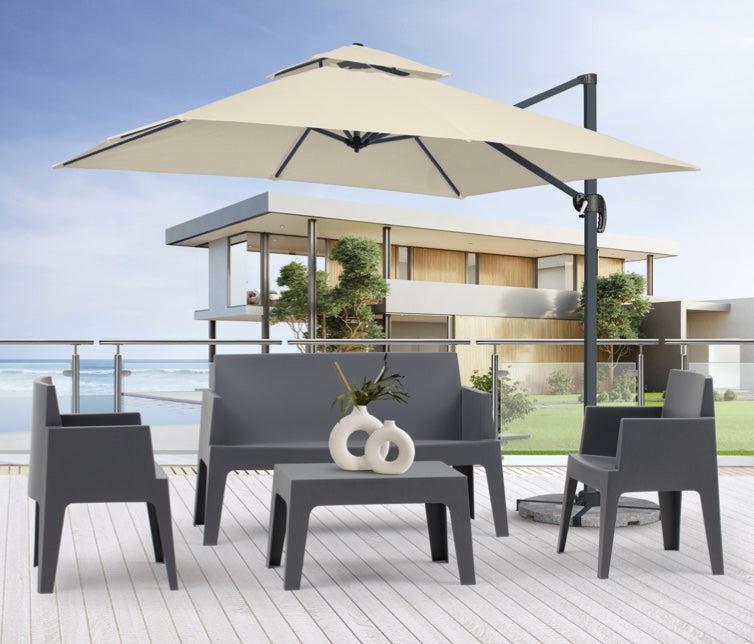 Salottino outdoor completo Antracite, ZZNLF6111-12-13