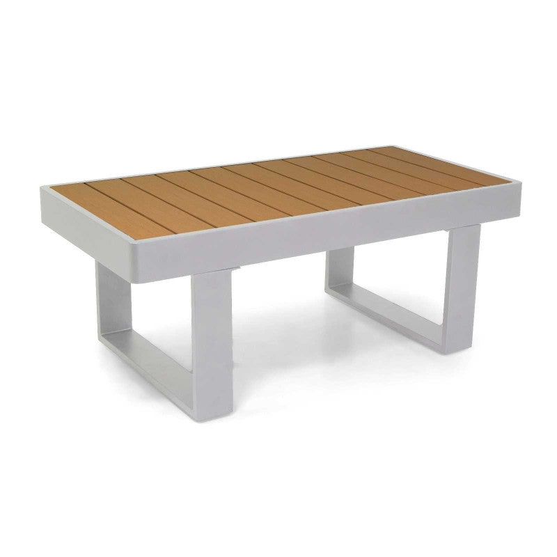 Salotto alluminio Blaine bianco 3 posti