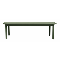 Salotto Angolare Torvaianica In Alluminio Verde- Divano Convertibile In Lettino - Due Pillow Verdi E Uno A Righe Moia