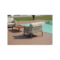 Salotto Bandol In Alluminio Rosso + Corda Beige Moia