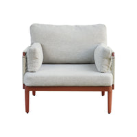 Salotto Bandol In Alluminio Rosso + Corda Beige Moia