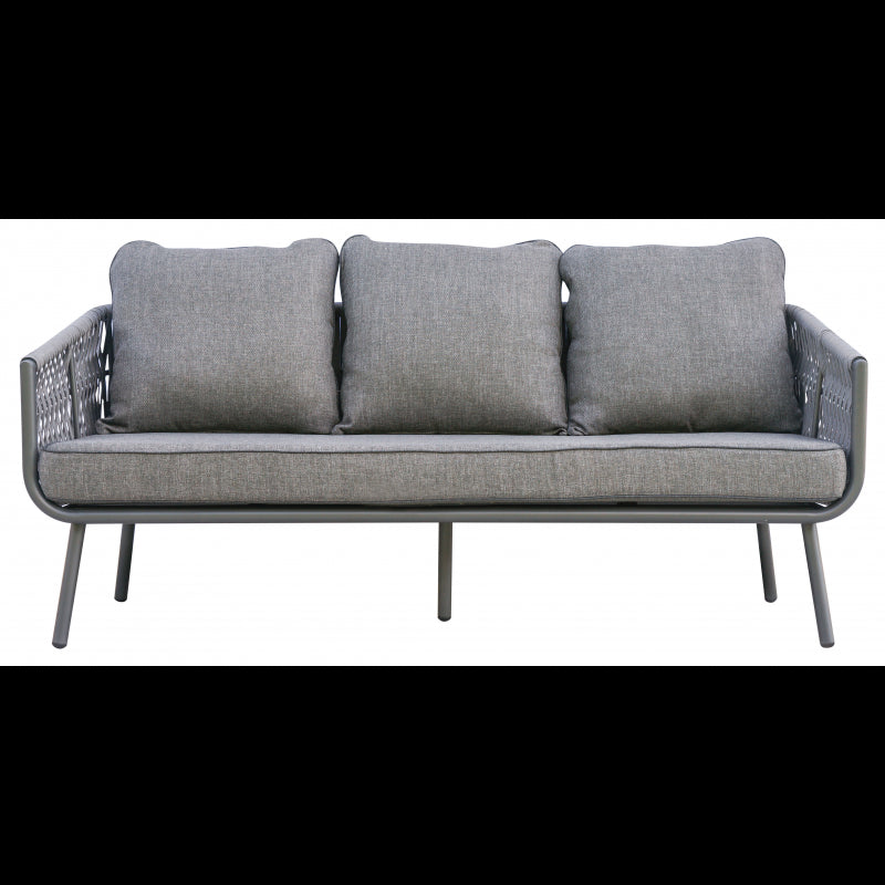 Salotto Fregene In Alluminio Antracite E Corda Spessa Moia