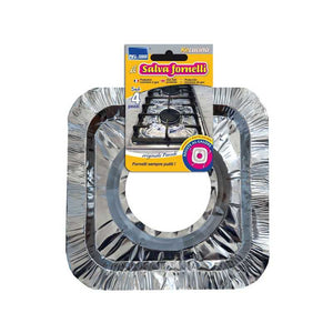 Salva Fornello Alluminio cm 23X23 pz.4 Parodi
