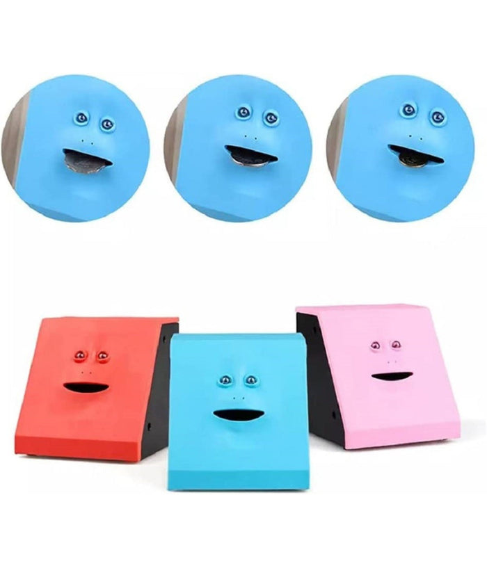 Salvadanaio Dinamico A Forma Di Viso In Plastica Induzione Elettrica Divertente         