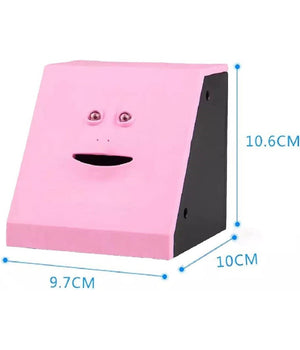 Salvadanaio Dinamico A Forma Di Viso In Plastica Induzione Elettrica Divertente         