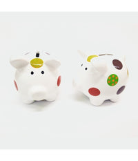 Salvadanaio Maialino Maiale In Ceramica Per Monete Decorazione Classica Regalo         