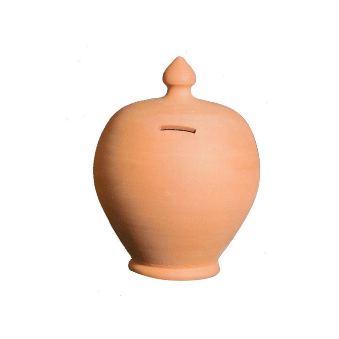Salvadanaio Terracotta Tondo Cm 18 H 25 Coli'