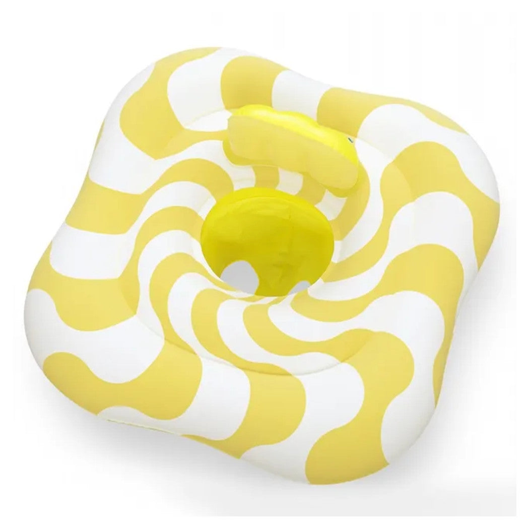 Trade Shop - Salvagente A Mutandina Quadrato Gonfiabile Swim Safe Comfort Plush Giallo 79x79cm 32298 -