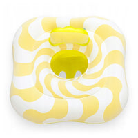 Trade Shop - Salvagente A Mutandina Quadrato Gonfiabile Swim Safe Comfort Plush Giallo 79x79cm 32298 -