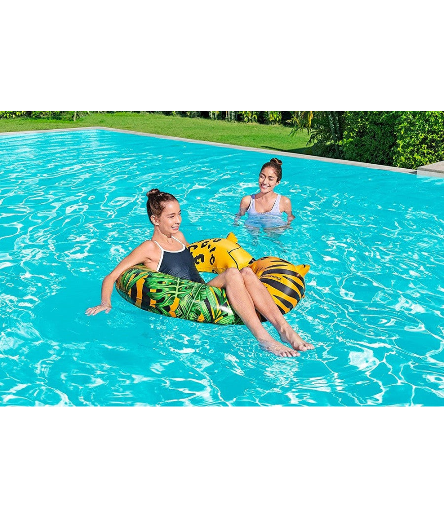 Trade Shop - Salvagente Aperto Fashion Jungle Dream 119cm Estate Spiaggia Lago Piscina 36360 -
