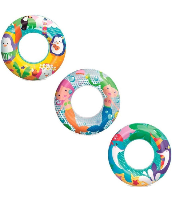 Salvagente Avventure Marine Gonfiabile 51cm Piscina Bambini Estate 36113 3colori         