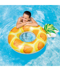 Salvagente Ciambella Gonfiabile Ananas 117 X 86 Cm Mare Piscina Spiaggia         