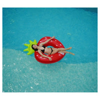 Trade Shop - Salvagente Ciambella Gonfiabile Anello Forma Di Fragola 76x101cm Mare Piscina 016099 -