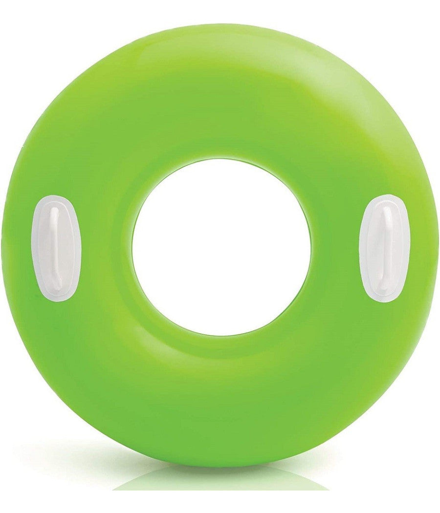 Salvagente Ciambella Gonfiabile Con Maniglie Mare Piscina 76cm Vari Colori 59258         