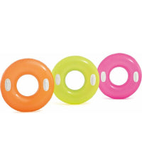 Salvagente Ciambella Gonfiabile Con Maniglie Mare Piscina 76cm Vari Colori 59258         