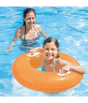Salvagente Ciambella Gonfiabile Con Maniglie Mare Piscina 76cm Vari Colori 59258         