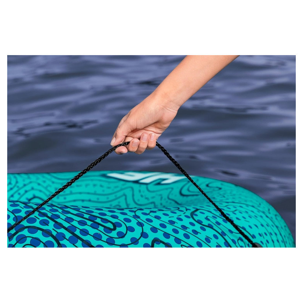 Trade Shop - Salvagente Ciambella Gonfiabile Con Motivi Ondulati Breeze Rider 106x106x27cm 36401 -