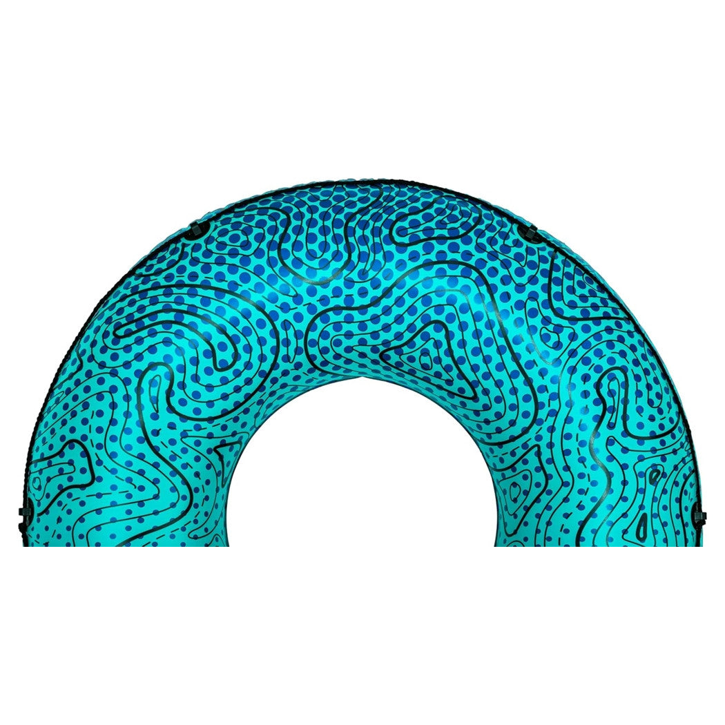 Trade Shop - Salvagente Ciambella Gonfiabile Con Motivi Ondulati Breeze Rider 106x106x27cm 36401 -