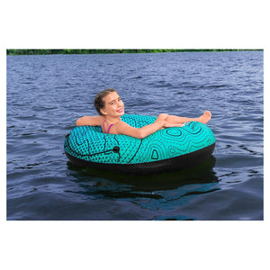 Trade Shop - Salvagente Ciambella Gonfiabile Con Motivi Ondulati Breeze Rider 106x106x27cm 36401 -