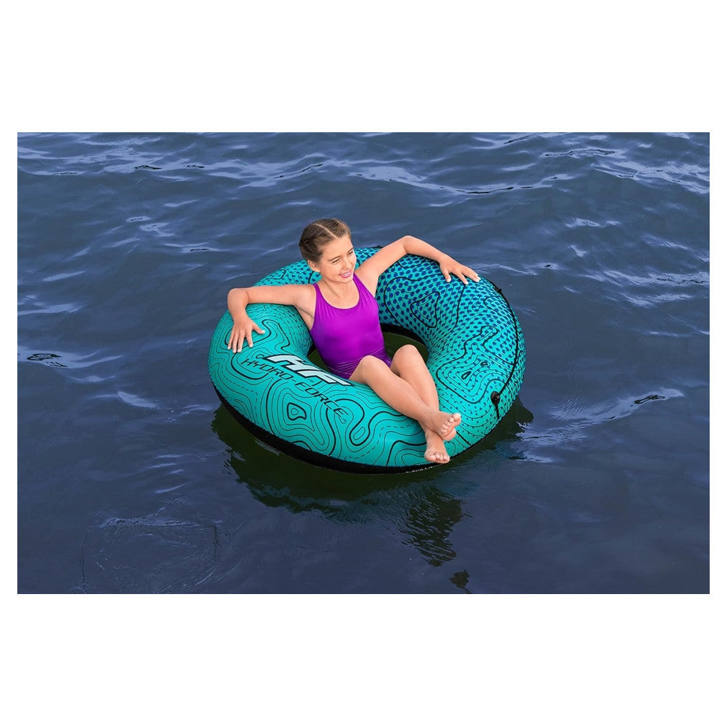 Trade Shop - Salvagente Ciambella Gonfiabile Con Motivi Ondulati Breeze Rider 106x106x27cm 36401 -