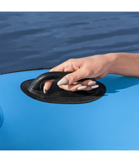 Trade Shop - Salvagente Ciambella Gonfiabile Poltrona Con Maniglie Portabicchieri Corda 43108 -