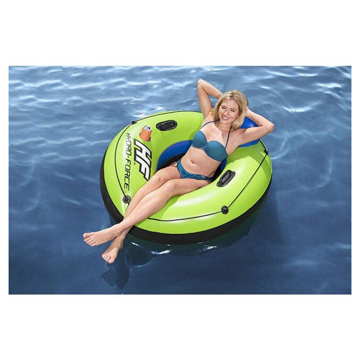 Trade Shop - Salvagente Ciambella Gonfiabile Poltrona Con Maniglie Portabicchieri Corda 43108 -