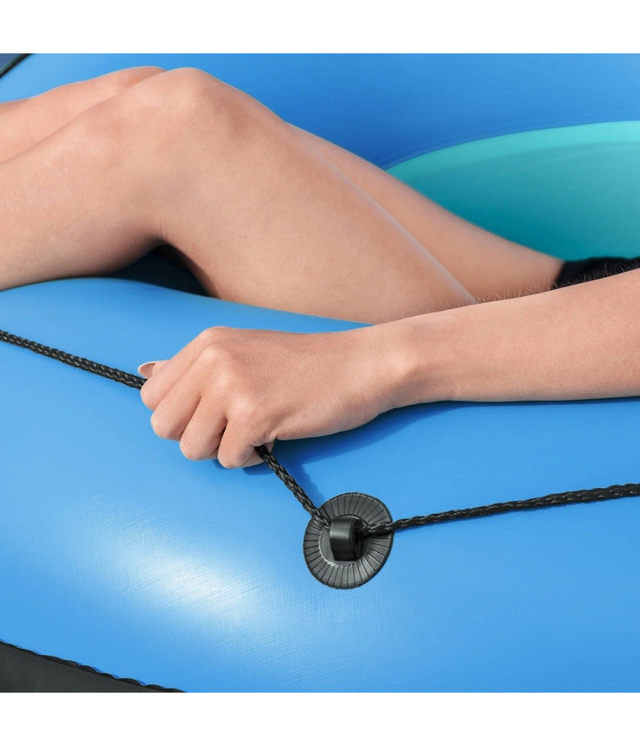 Trade Shop - Salvagente Ciambella Gonfiabile Poltrona Con Maniglie Portabicchieri Corda 43108 -