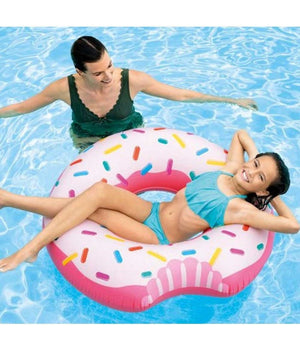 Salvagente Ciambella Gonfiabile Stampa Donuts Mangiucchiata 107 Cm Mare Piscina         