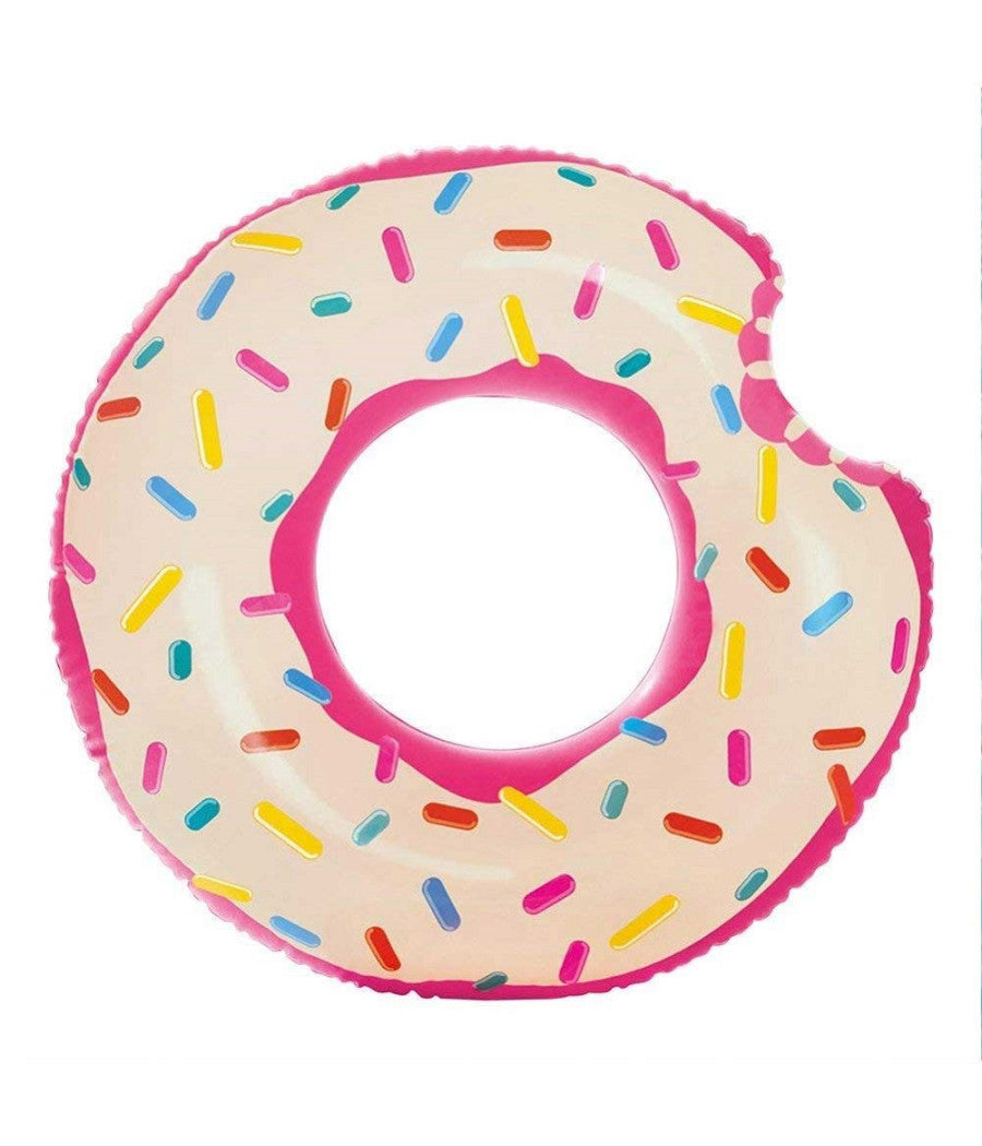 Salvagente Ciambella Gonfiabile Stampa Donuts Mangiucchiata 107 Cm Mare Piscina         