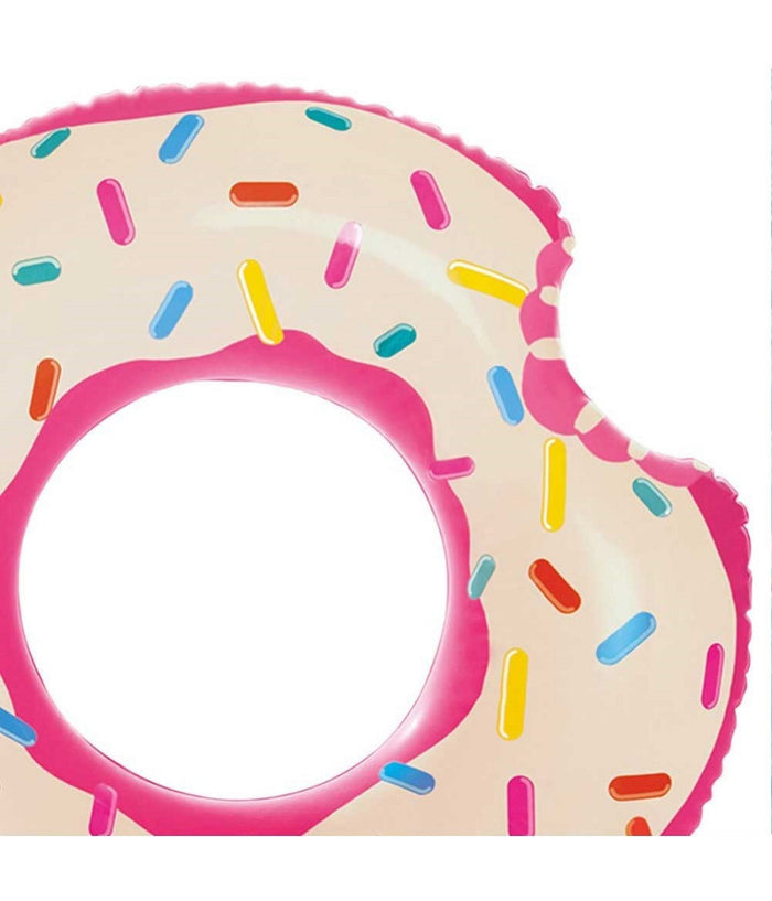 Salvagente Ciambella Gonfiabile Stampa Donuts Mangiucchiata 107 Cm Mare Piscina         