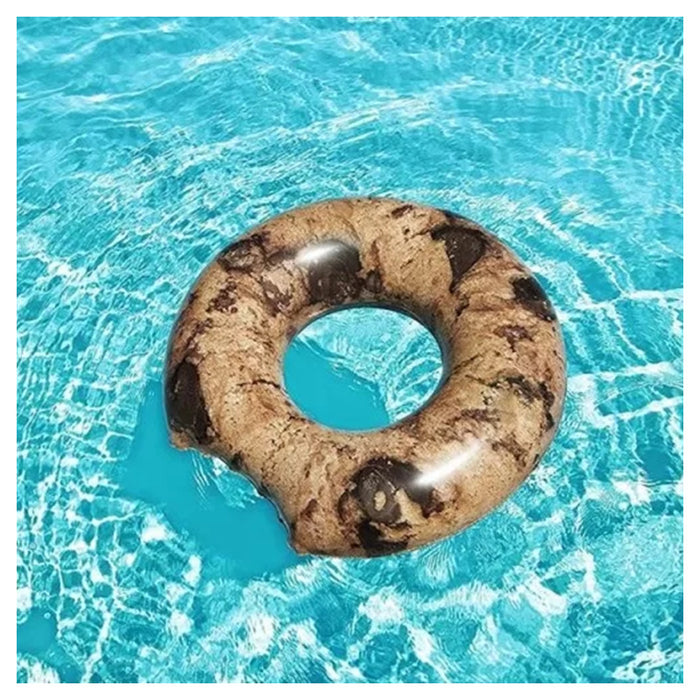 Trade Shop - Salvagente Ciambella Grafica Biscotto Cookie Galleggiante Gonfiabile 107 Cm 016163 -