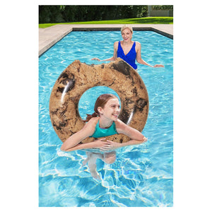 Trade Shop - Salvagente Ciambella Grafica Biscotto Cookie Galleggiante Gonfiabile 107 Cm 016163 -