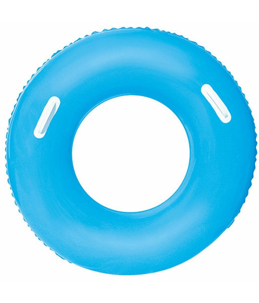 Salvagente Colorato Ciambella Con Maniglie 36084 Per Mare Piscina 91 Cm 3 Colori         