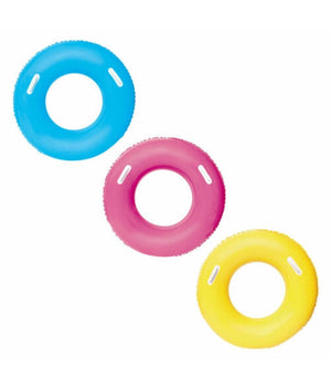 Salvagente Colorato Ciambella Con Maniglie 36084 Per Mare Piscina 91 Cm 3 Colori         