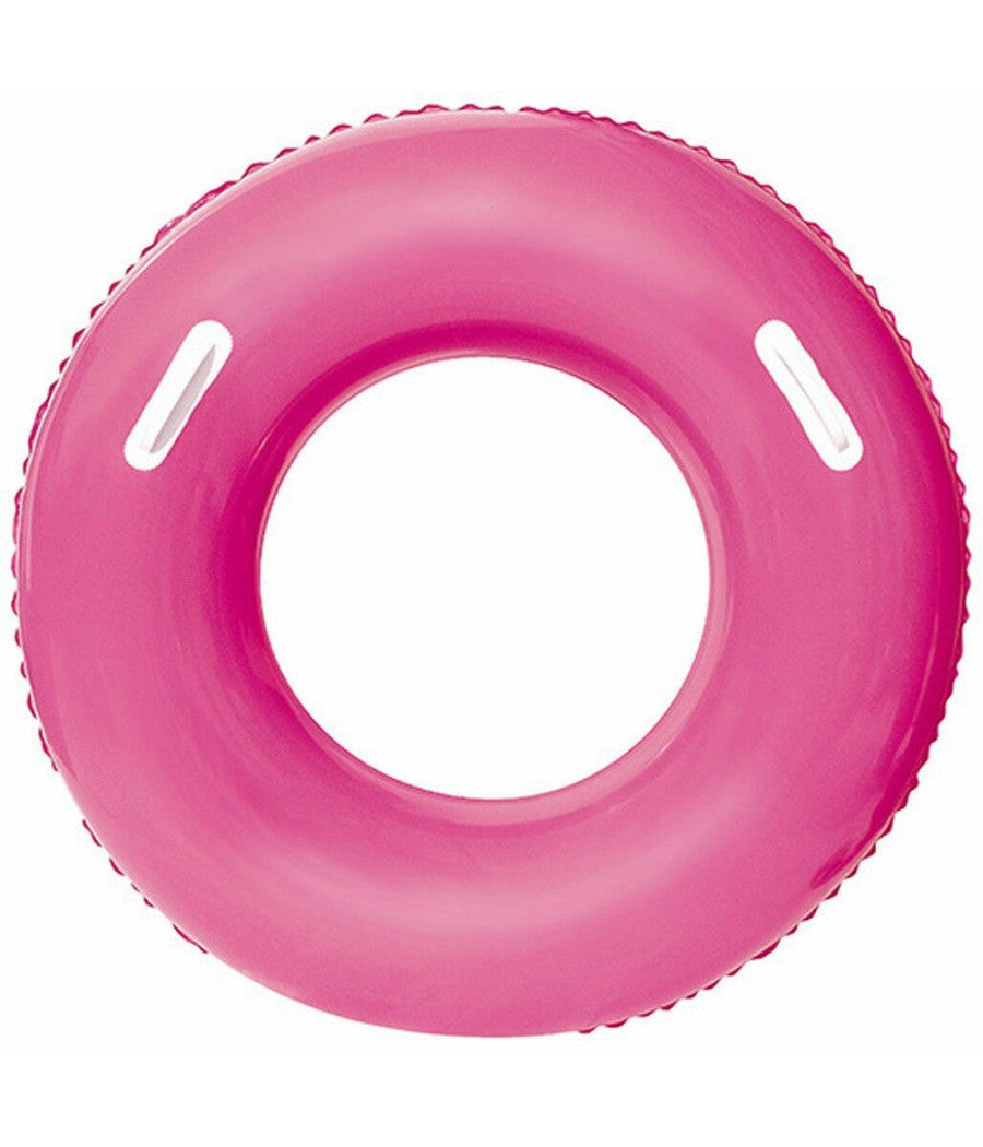 Salvagente Colorato Ciambella Con Maniglie 36084 Per Mare Piscina 91 Cm 3 Colori         