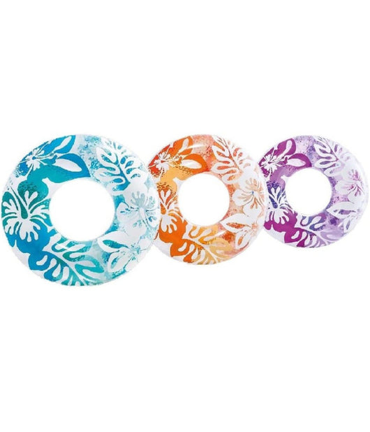 Salvagente Fantasia Palme 3 Colori Assortiti 91 Cm Per Piscina Mare Estate 59251         