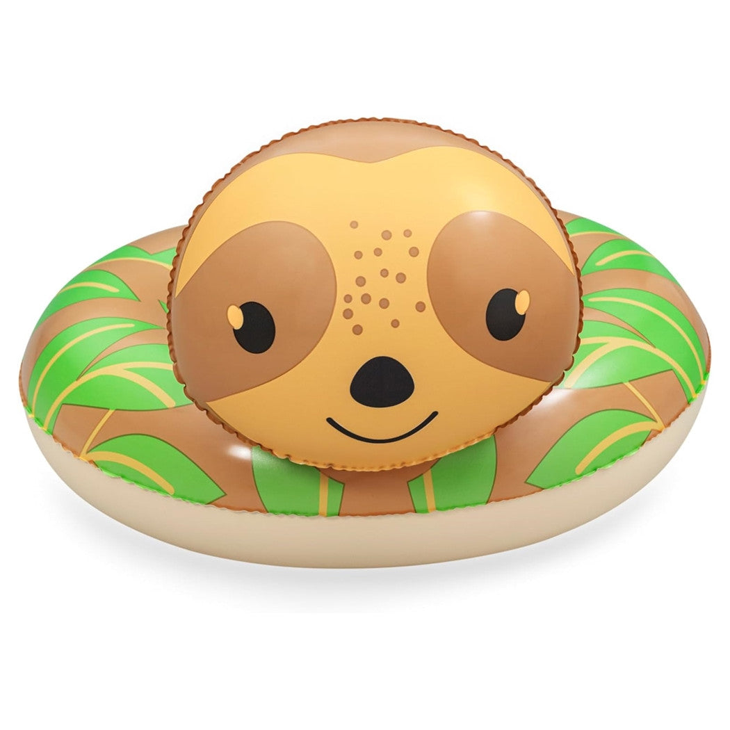 Trade Shop - Salvagente Galleggiante Gonfiabile Con Testa Animali Buffi Per Bambini 3-6 Anni 36405 -