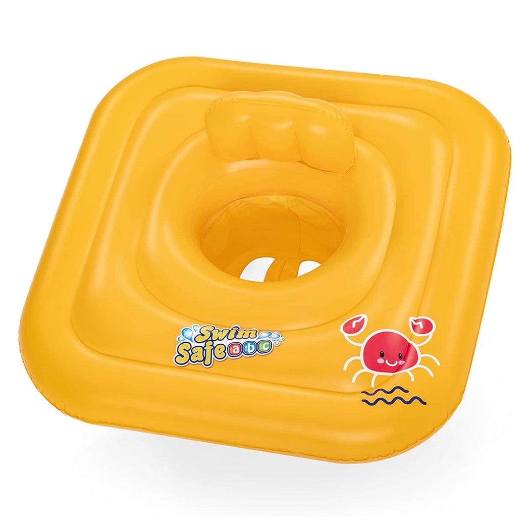 Trade Shop - Salvagente Gonfiabile A Mutandina Quadrato Swim Safe Abc Step A 76 X 76 Cm 32050 -